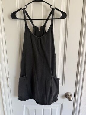 Free People Hot Shot Black Mini Dress